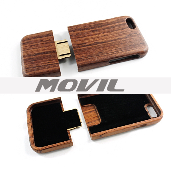 Np-2384 Funda de auténtica madera de bambú para iPhone 6-2